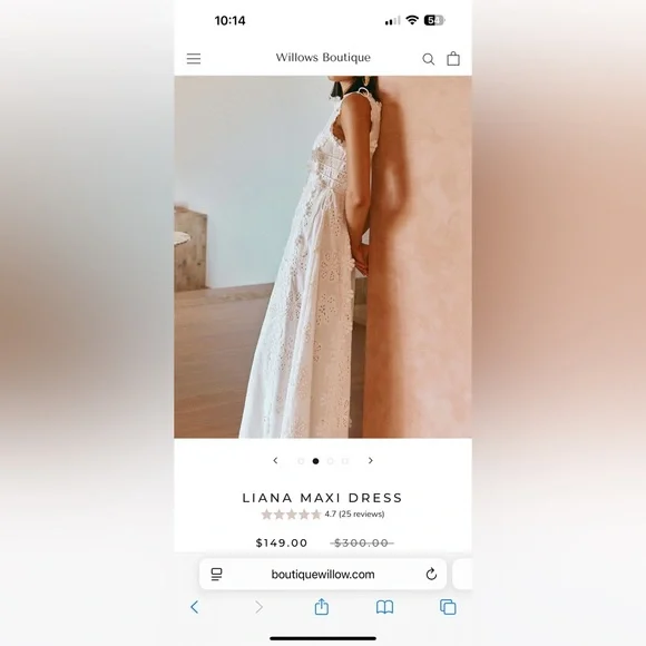 Elegant Cream Floral Maxi Dress - Picture 3 of 11